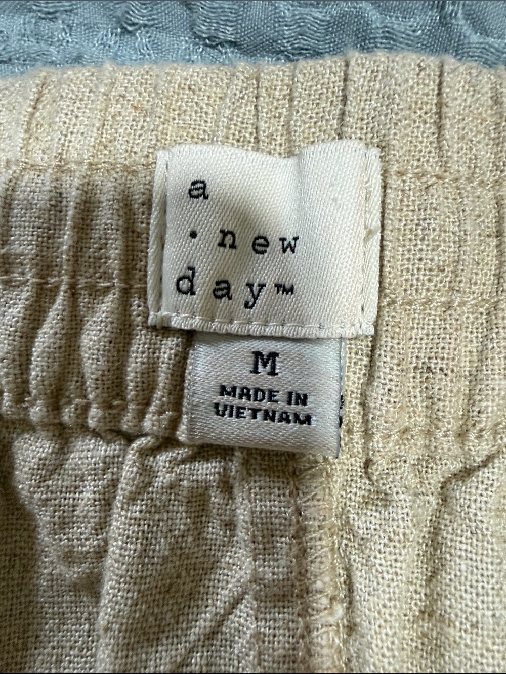 a new day Neutral Tan Linen Drawstring Cargo Midi Skirt - Picture 4 of 4
